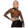 Latex X прозрачна латексова горна част (прозрачна-черна) - L