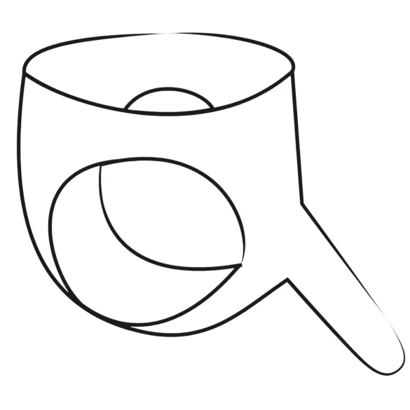 LATEX - дамско бельо с външно дилдо - черно (S-L)