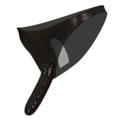   ЛАТЕКС - вътрешно и външно дилдо - черно (S-L)