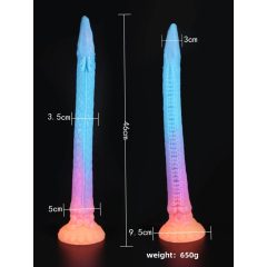   OgazR XXL Eel - флуоресцентен анален вибратор - 47 см (розов)