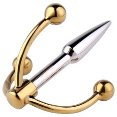   Urethralplay - метален уретрален дилататор с котва - 4,5 см сребрист