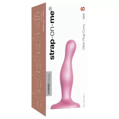   Strap-on-me Curvy S - вълнообразно дилдо с вендуза (розово)
