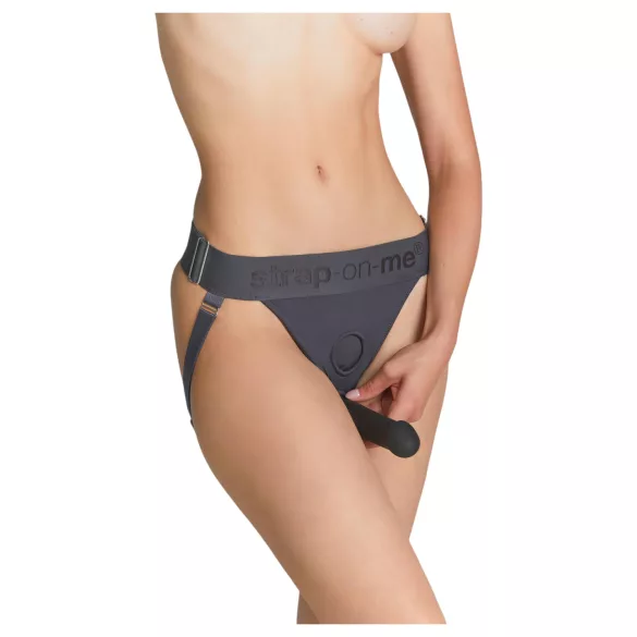 Strap-on-me - долно пристегаемо дилдо - XS-XXL (сиво)
