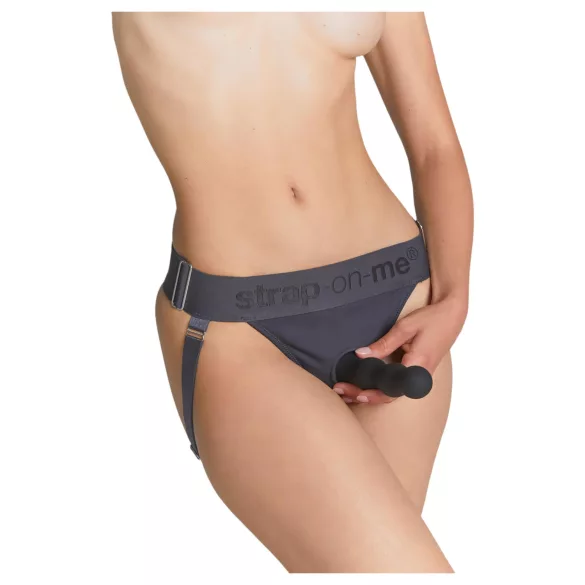 Strap-on-me - долно пристегаемо дилдо - XS-XXL (сиво)