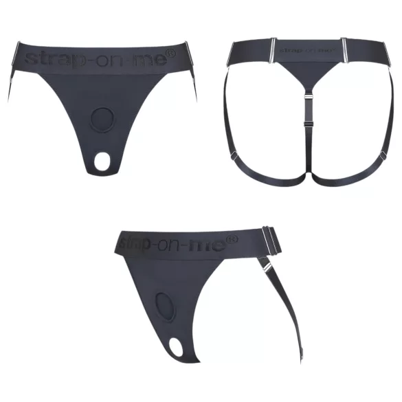 Strap-on-me - долно пристегаемо дилдо - XS-XXL (сиво)