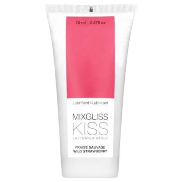 Mixgliss Kiss Wild - водна основа лубрикант - ягода (70ml)