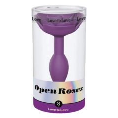   Love to Love Open Roses S - силиконов анален вибратор (лилав)