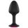 Dorcel Geisha Plug Ruby XL - анален плъг с розов камък (черен)