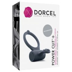   Dorcel Power Clit Plus - акумулаторен, вибриращ пенис пръстен (черен)