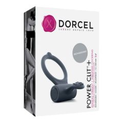   Dorcel Power Clit Plus - вибриращ пенис пръстен с батерия (черен)