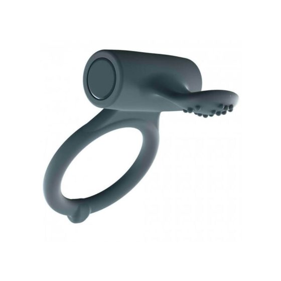 Dorcel Power Clit Plus - вибриращ пенис пръстен с батерия (черен)