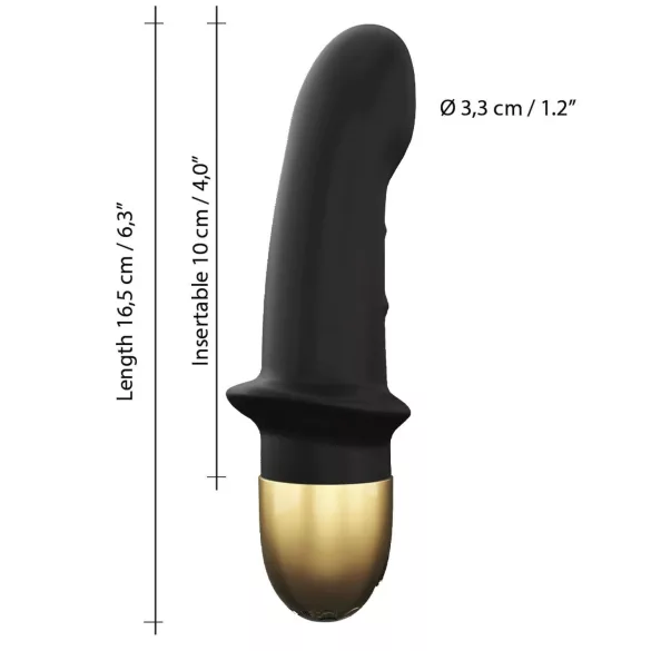 Dorcel Mini Lover 2.0 - акумулаторен, G-точков вибратор (черно-злато)