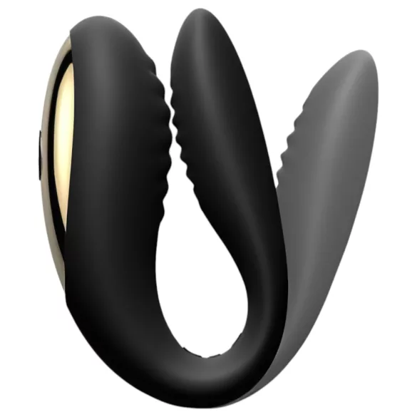 Dorcel Perfect Lover - вибратор за двойки с дистанционно - акумулаторен, черен