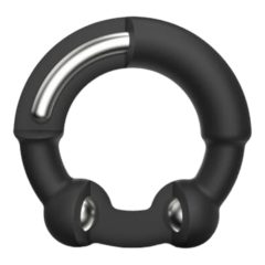   Dorcel Stronger Ring - пенис пръстен с метална вложка (черен)