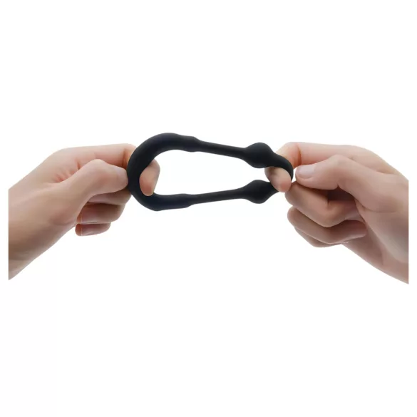 Dorcel - пенис пръстен с метална вложка - черен