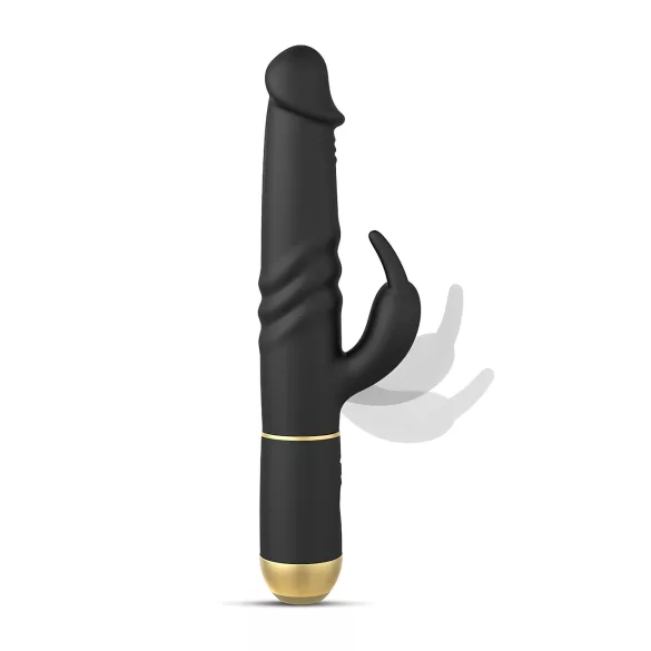 Dorcel - вибратор за двойна стимулация с вибриращ клитор стимулатор - черен