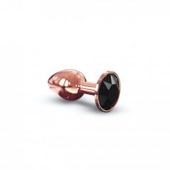   Dorcel Diamond Plug S - алуминиев анален вибратор - малък (розово злато)