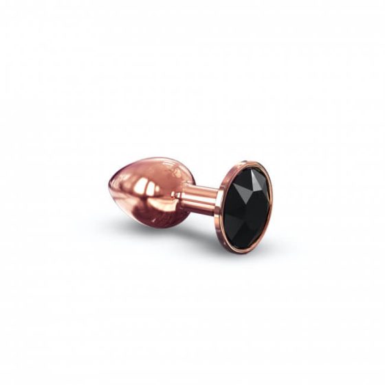 Dorcel Diamond Plug S - алуминиев анален вибратор - малък (розово злато)