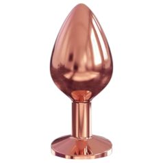   Алуминиево анално бижу Dorcel Diamond Plug M (розово злато)