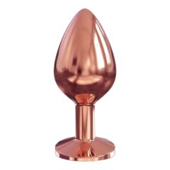   Dorcel Diamond Plug M - алуминиев анален вибратор - среден (розово злато)