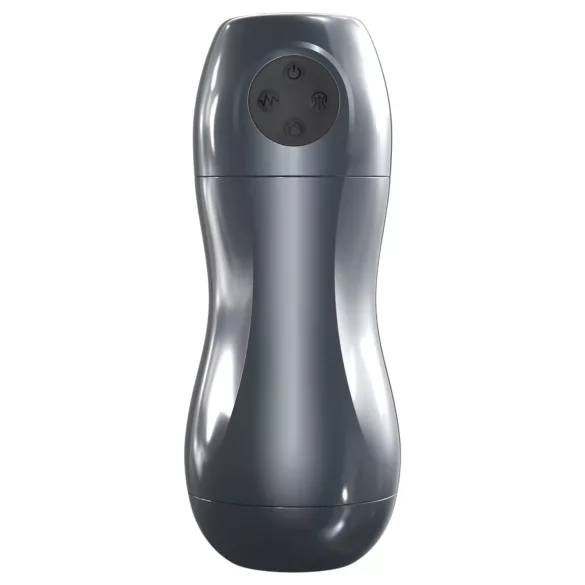 Dorcel Blowjoy Vibe - акумулаторен мастурбатор с засмукване и вибрации (сив)