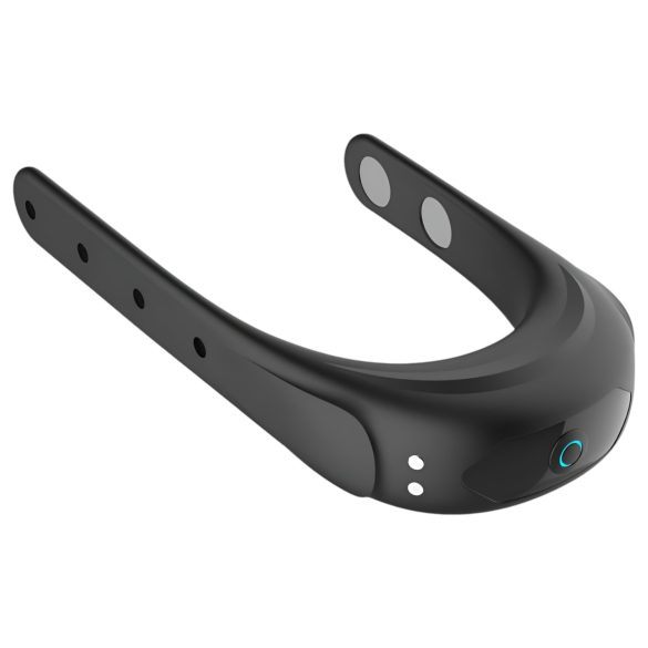 Funny Me - акумулаторен регулируем вибриращ пръстен за пенис (черен)