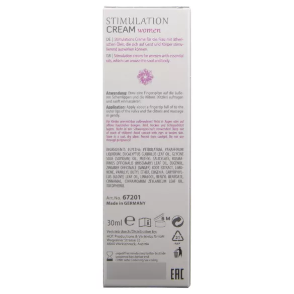 HOT Shiatsu Joyful - стимулиращ крем за жени (30 ml)