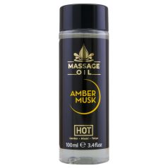   HOT олио за масаж - кехлибар и мускус (100ml)