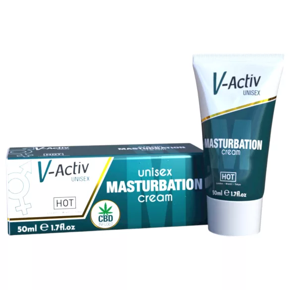 Hot V-Active - стимулиращ унисекс крем за мастурбация (50 ml)