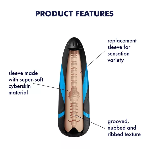 Satisfyer - мастурбатор вложка Sleeve Tri Delights - силикон