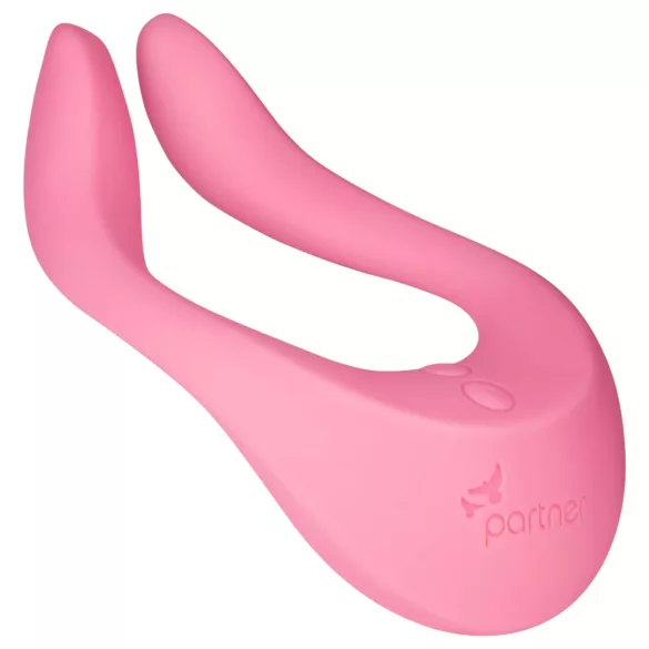 Satisfyer Endless Joy - вибратор за двойки с акумулатор - розов