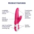 Satisfyer Mr. Rabbit - водоустойчив вибратор с клиторен накрайник (розов)