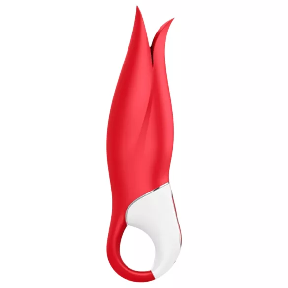 Satisfyer Power Flower - вибратор с акумулатор, водоустойчив - червен