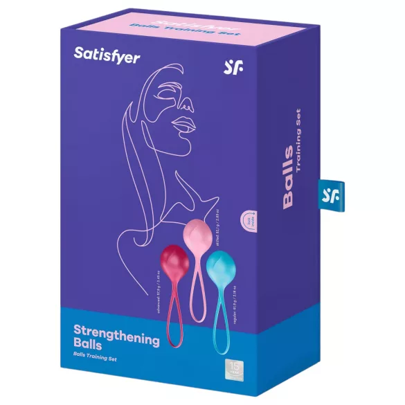 Satisfyer - вагинални топчета за упражнения - комплект 3 броя