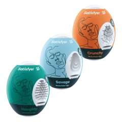   Satisfyer Egg NSC - комплект яйца за мастурбация (3бр.)