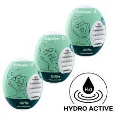   Satisfyer Egg Riffle - комплект яйцевиден мастурбатор (3 броя)
