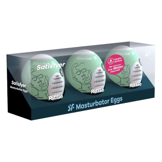 Satisfyer Egg Riffle - комплект яйца за мастурбация (3бр.)