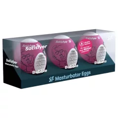   Satisfyer Egg Bubble - мастурбатор яйце - комплект 3 броя