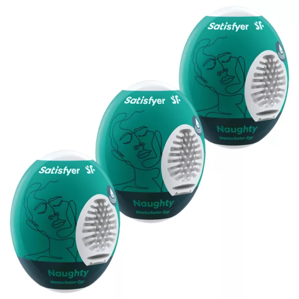 Satisfyer Egg Naughty - комплект яйцевидни мастурбатори 3 броя