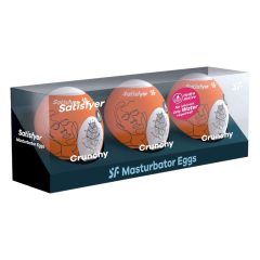   Satisfyer Egg Crunchy - комплект яйца за мастурбация (3бр.)