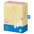 Satisfyer Yoni Power 1 - комплект вагинални топчета гейша - бял - 3 броя