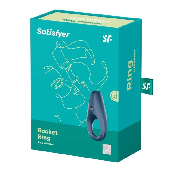 Satisfyer Rocket Ring - водоустойчив вибриращ пенис пръстен (син)