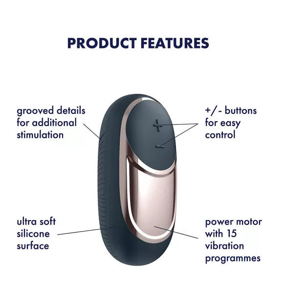 Satisfyer Dark Desire - клиторен вибратор с акумулатор - черен
