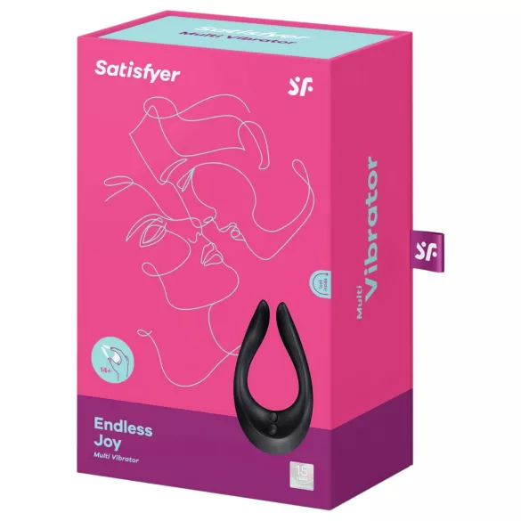 Satisfyer Endless Joy - презареждащ се водоустойчив вибратор за двойки - черен