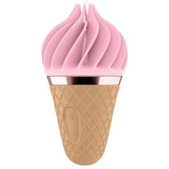   Satisfyer Sweet Treat - акумулаторен, въртящ се вибратор за клитор (розово-кафяв)