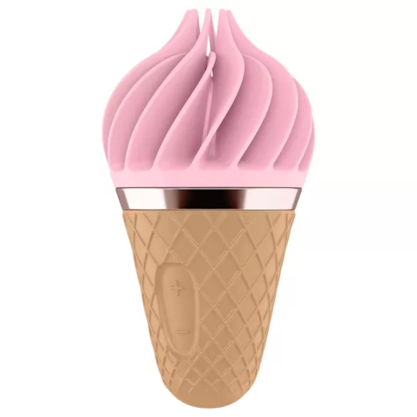 Satisfyer Sweet Treat - въртящ клиторен вибратор с акумулатор - розово-кафяв