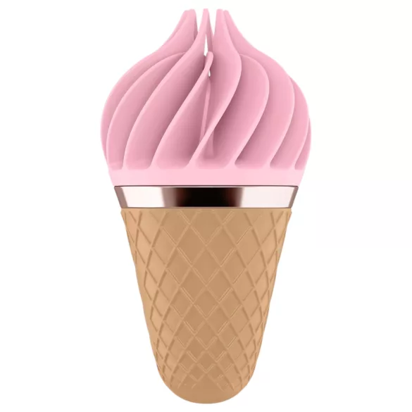Satisfyer Sweet Treat - въртящ клиторен вибратор с акумулатор - розово-кафяв