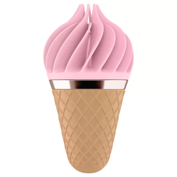 Satisfyer Sweet Treat - въртящ клиторен вибратор с акумулатор - розово-кафяв