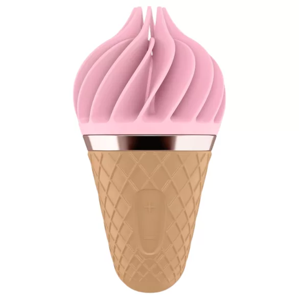 Satisfyer Sweet Treat - въртящ клиторен вибратор с акумулатор - розово-кафяв