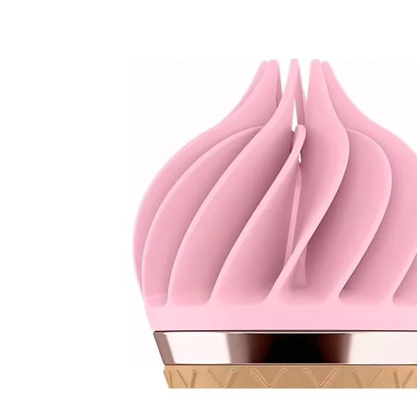 Satisfyer Sweet Treat - въртящ клиторен вибратор с акумулатор - розово-кафяв